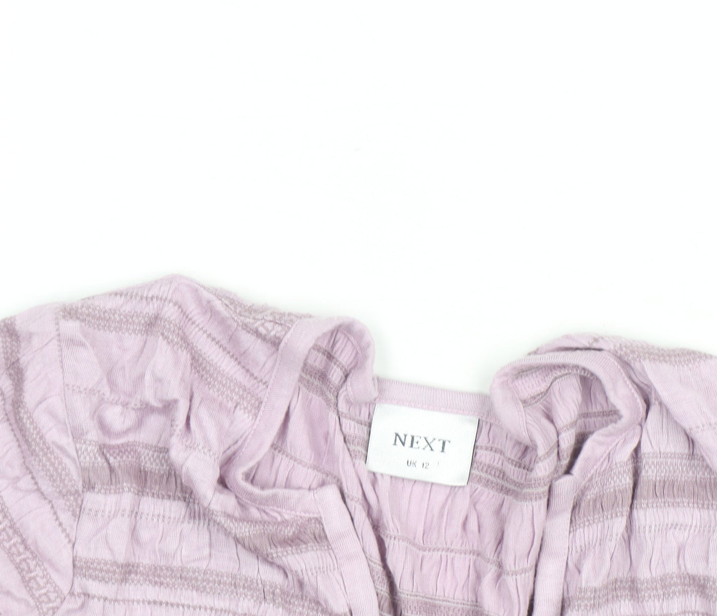 Next Women’s Pink Striped V-Neck Long Sleeve Knit Blouse Size 12