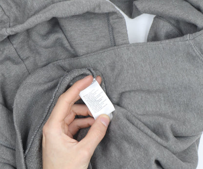 The North Face Men's Grey XL Pullover Hoodie with Logo Print