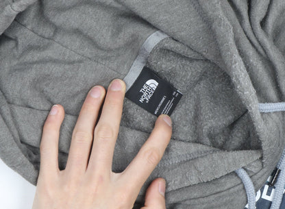 The North Face Men's Grey XL Pullover Hoodie with Logo Print
