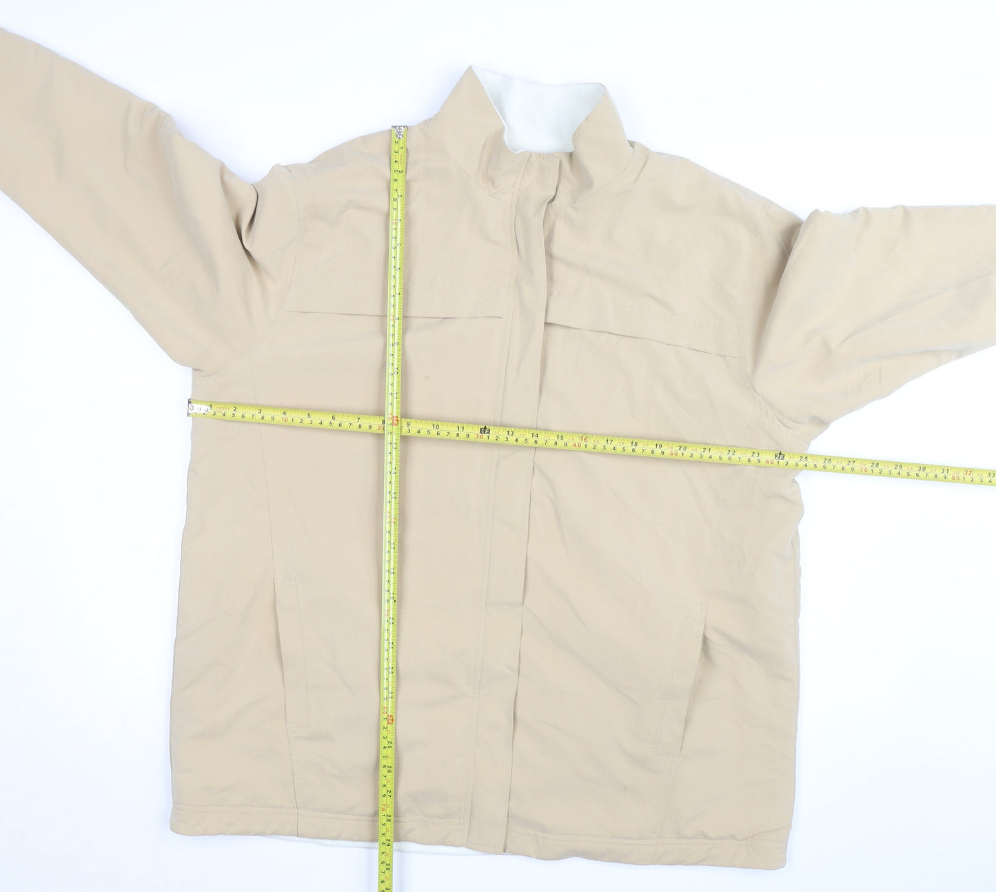 Marks and Spencer Womens Beige Water Resistant Mid-Length Jacket UK 18
