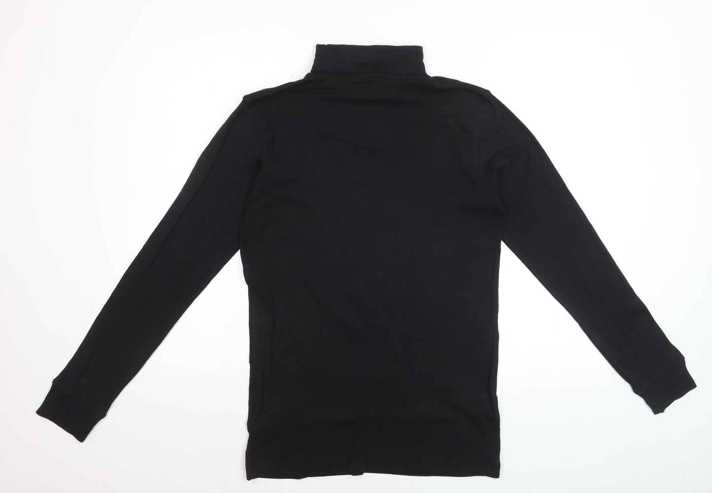 Cotton Traders Women’s Black Roll Neck Long Sleeve Cotton Jumper M