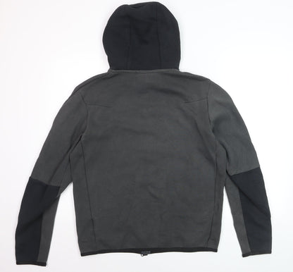 Nike Men's Grey Full Zip Hoodie M Sports Fleece Jacket