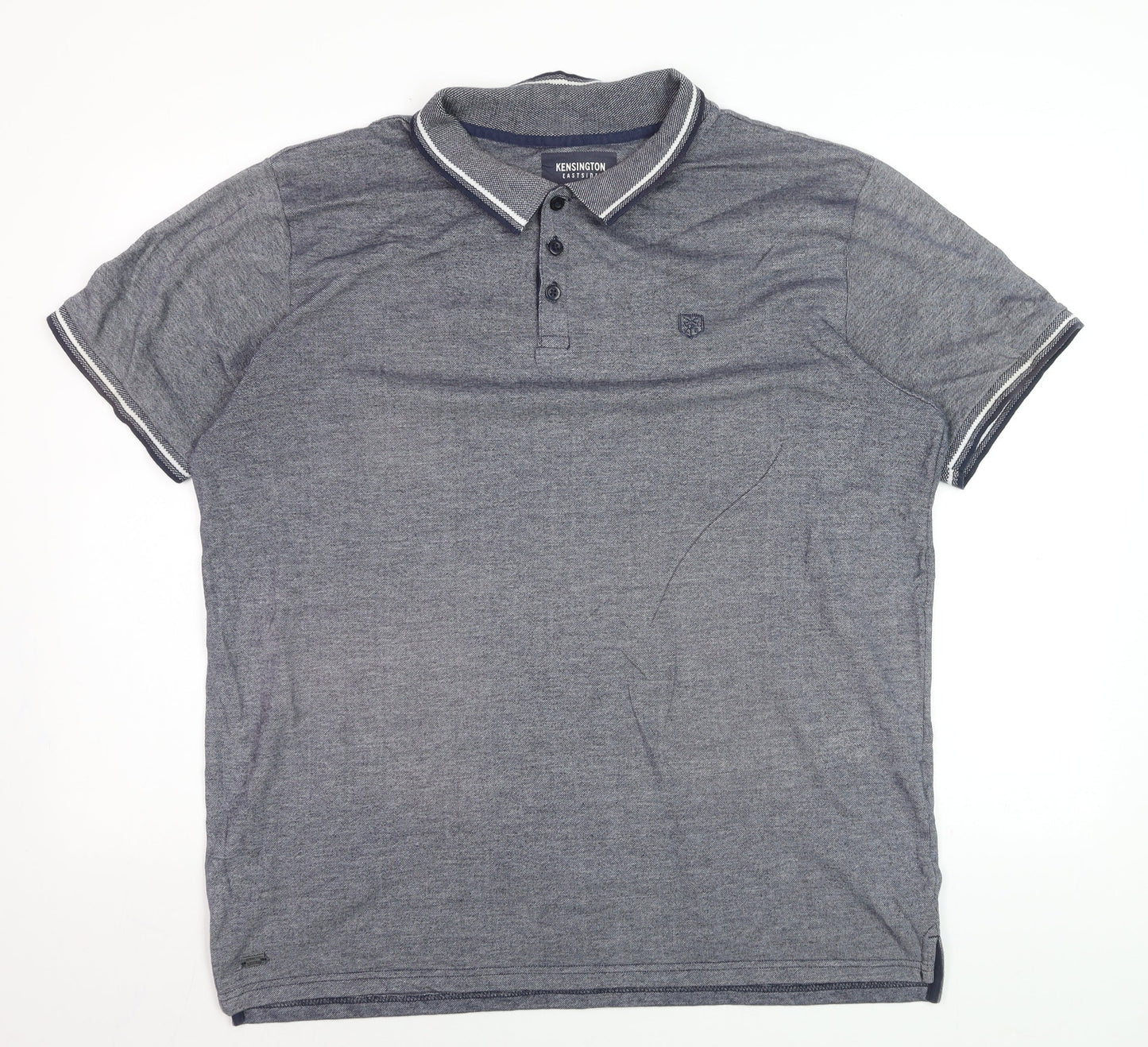 Kensington Eastside Men’s Grey Cotton Polo Shirt XL