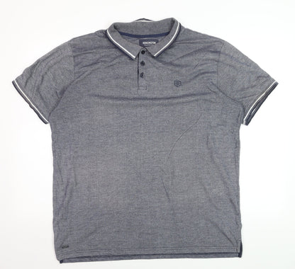 Kensington Eastside Men’s Grey Cotton Polo Shirt XL