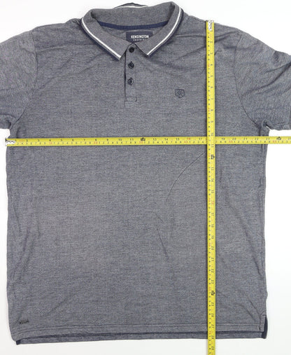 Kensington Eastside Men’s Grey Cotton Polo Shirt XL