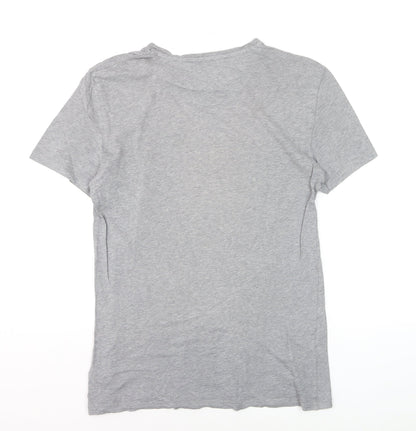 Kin by John Lewis Men's Grey Graphic Cotton T-Shirt Size S