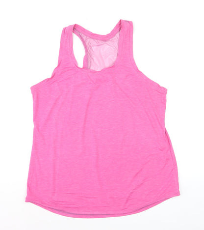 Athletic Works Women's Pink Racerback Tank Top M Lightweight Sportswear