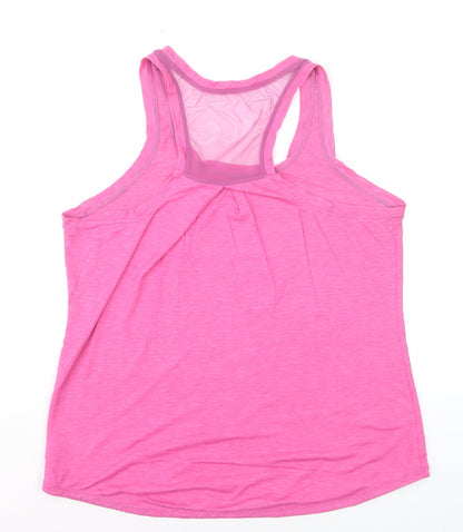 Athletic Works Women's Pink Racerback Tank Top M Lightweight Sportswear