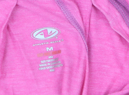 Athletic Works Women's Pink Racerback Tank Top M Lightweight Sportswear