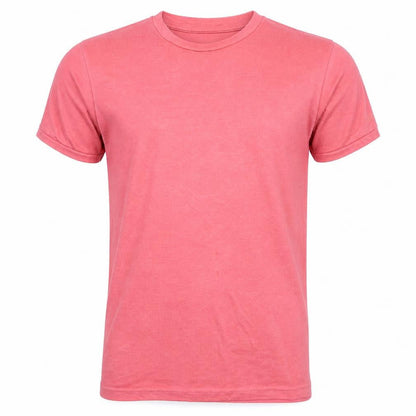 Sultan Men’s Pink Cotton Crew Neck Short Sleeve T-Shirt M
