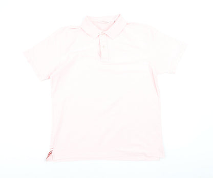 Boast Men's Pink Pima Cotton Polo Shirt Size L Classic Fit
