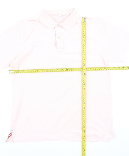 Boast Men's Pink Pima Cotton Polo Shirt Size L Classic Fit
