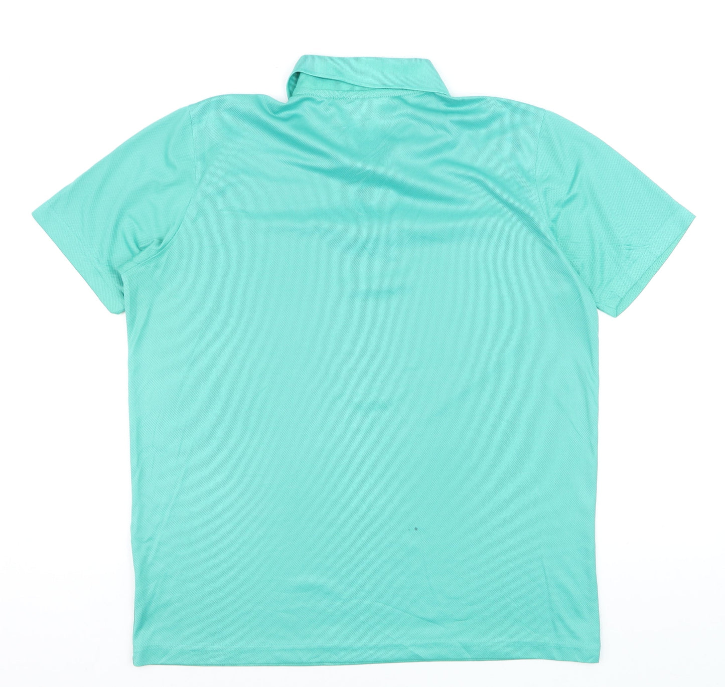Donnay Men's Green Lightweight Polyester Polo Shirt Size L
