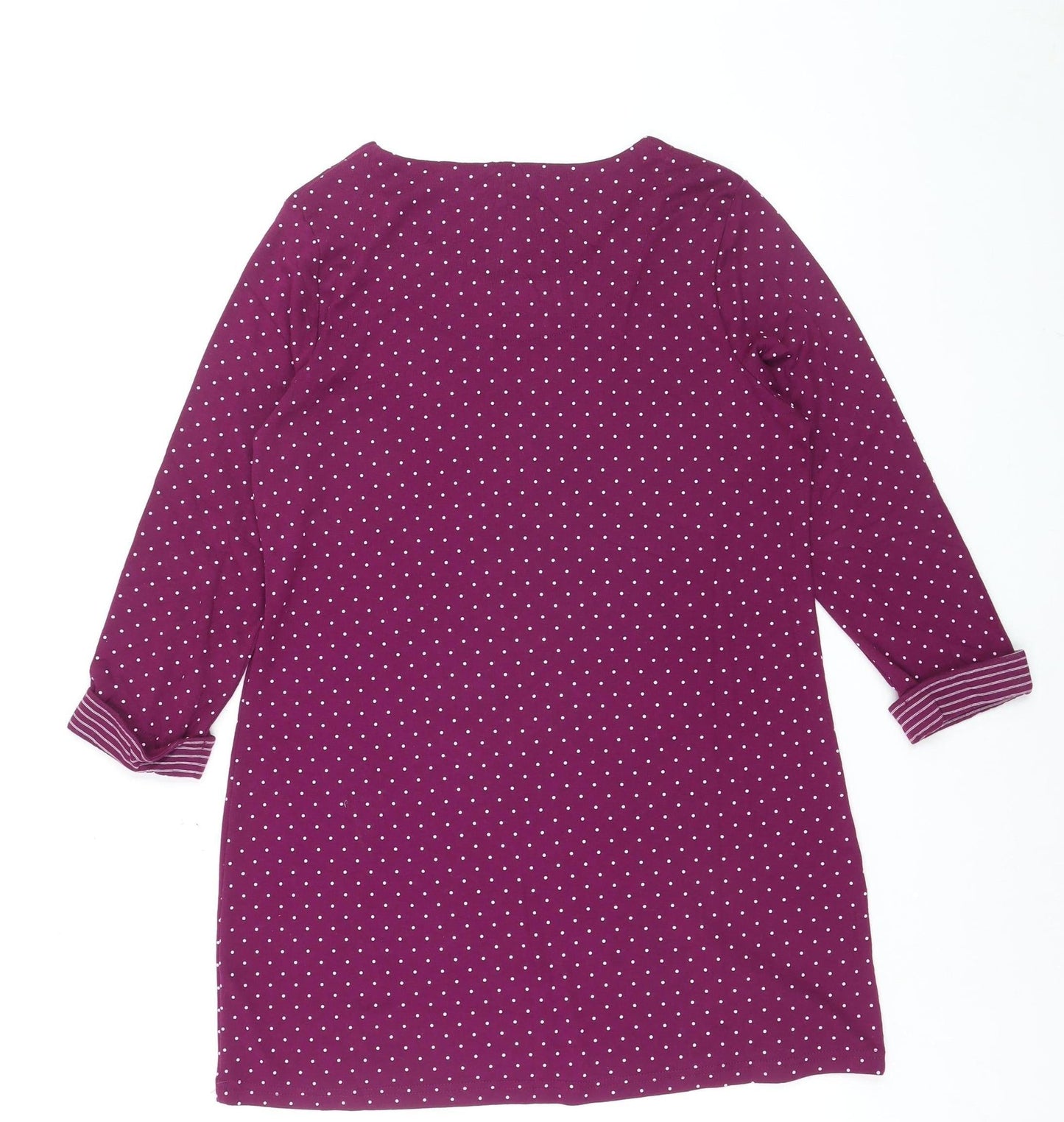 Love Leisure Women’s Purple Polka Dot Shift Dress Size 16