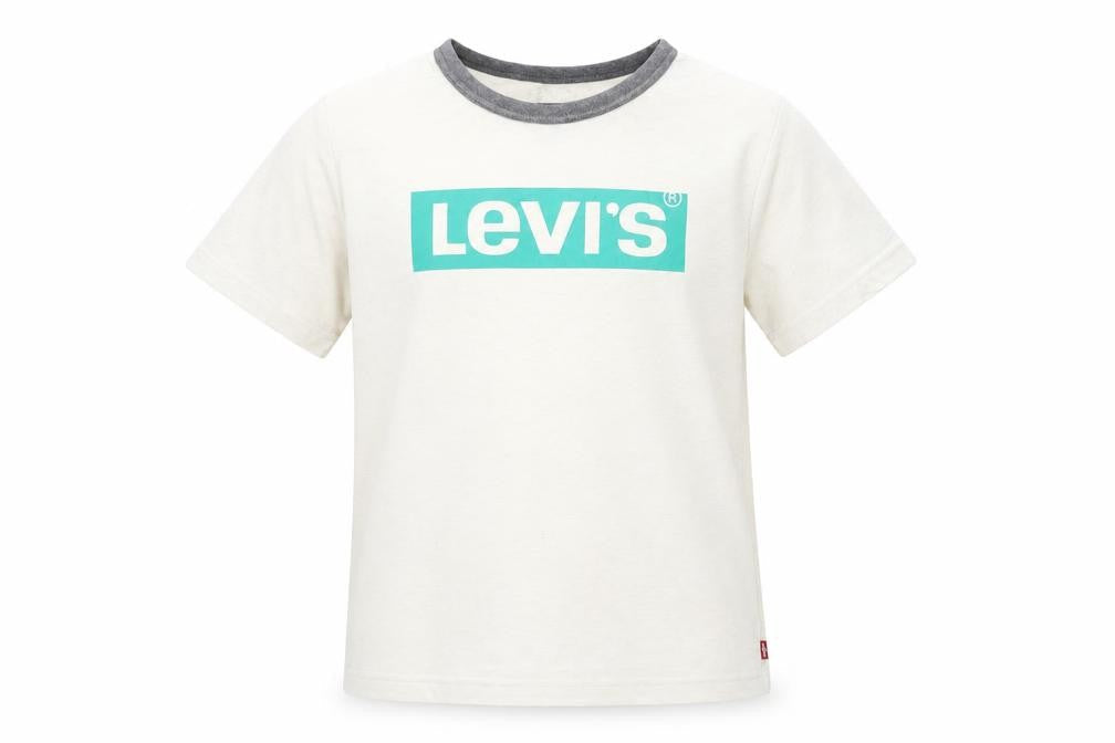 Levi's Boys White Ringer Logo T-Shirt Size 12 Years