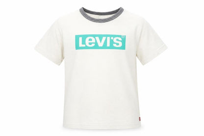 Levi's Boys White Ringer Logo T-Shirt Size 12 Years