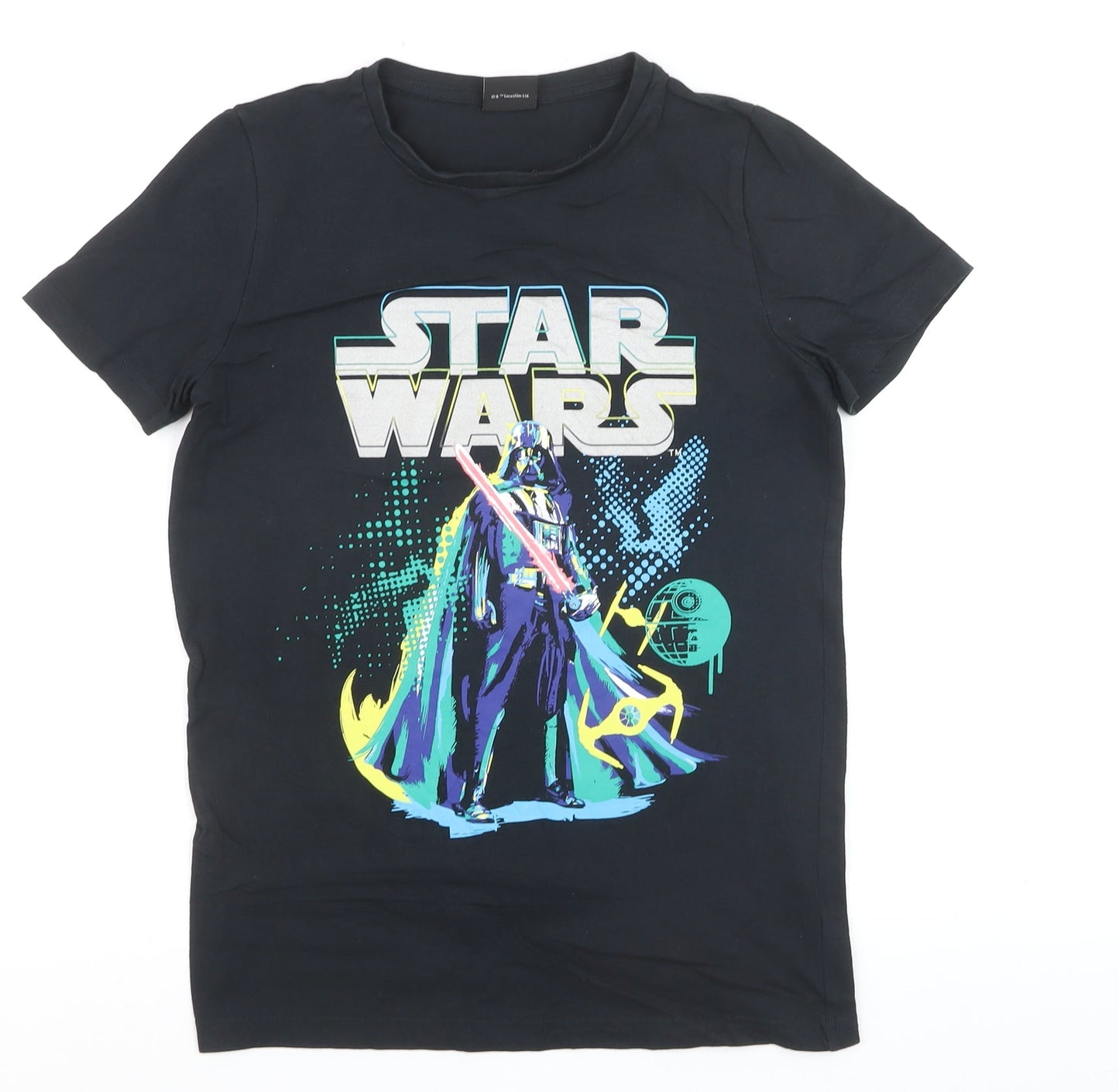 Tu Boys Star Wars Darth Vader Black Cotton T-Shirt 12 Years