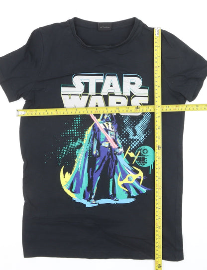 Tu Boys Star Wars Darth Vader Black Cotton T-Shirt 12 Years