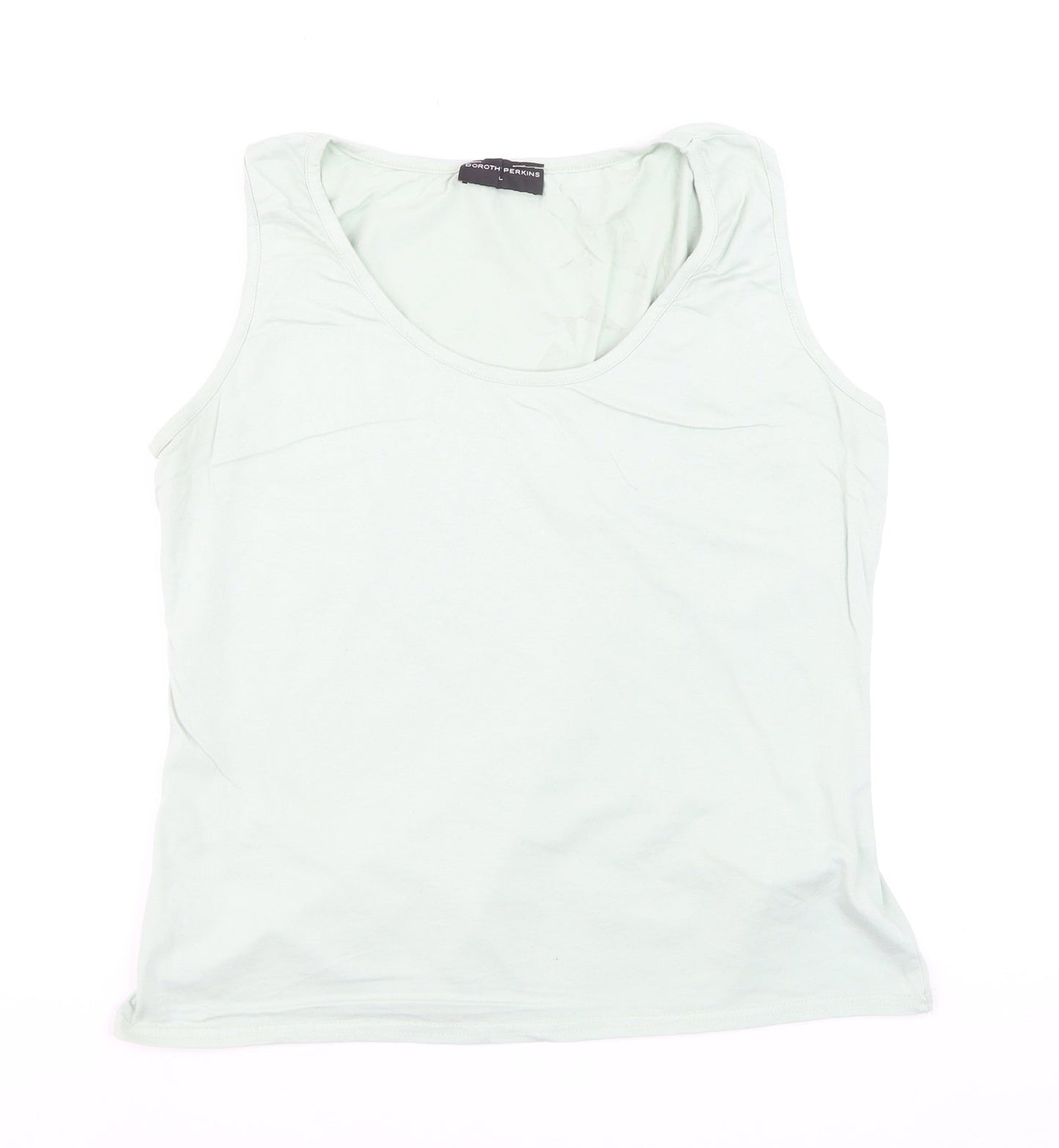 Dorothy Perkins Women’s Light Green Basic Cotton Tank Top L