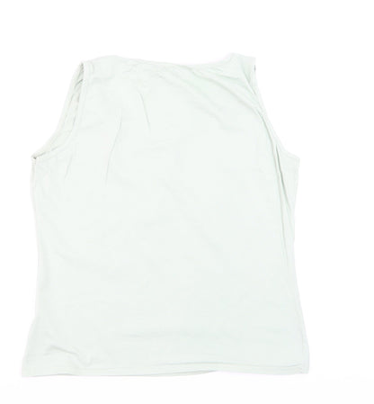 Dorothy Perkins Women’s Light Green Basic Cotton Tank Top L