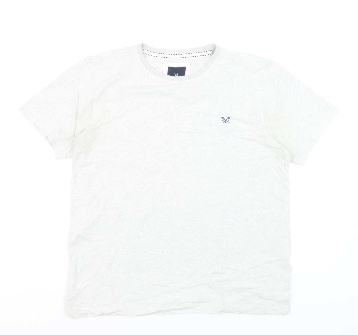 Crew Clothing Company Men's White Cotton T-Shirt Size L
