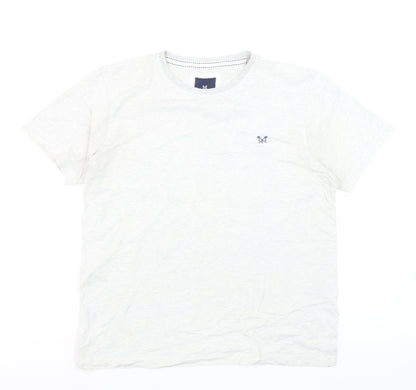 Crew Clothing Company Men's White Cotton T-Shirt Size L