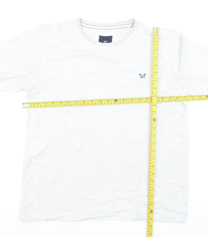 Crew Clothing Company Men's White Cotton T-Shirt Size L