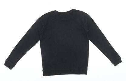 Jack Wills Women's Black Size 8 Crew Neck Sweatshirt