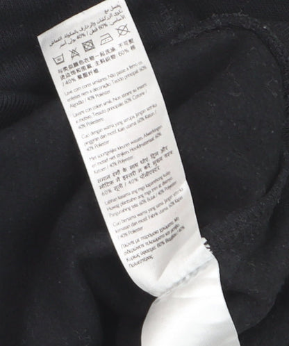 Jack Wills Women's Black Size 8 Crew Neck Sweatshirt