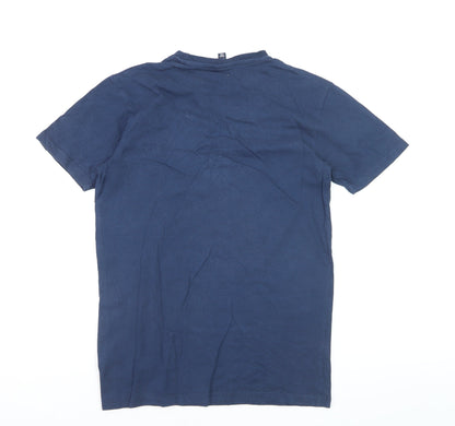 Ellesse Men's Blue XS Logo Graphic Cotton T-Shirt