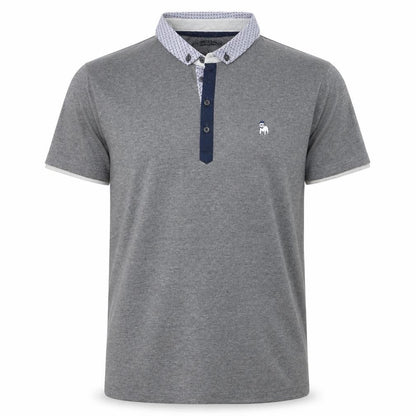 The Spitalfields Shirt Co Men’s Grey Polo Shirt Size L Collared Button-Down