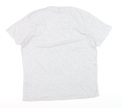 Ben Sherman Men's Grey Mod Target Graphic T-Shirt Size L