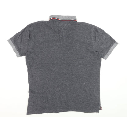 Tommy Hilfiger Men's Grey Regular Fit Short Sleeve Polo XXL