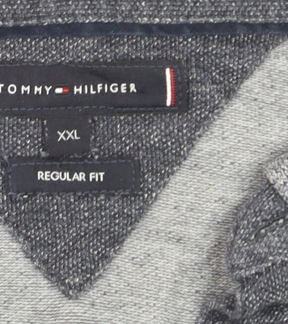 Tommy Hilfiger Men's Grey Regular Fit Short Sleeve Polo XXL