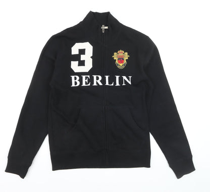 Robin Ruth Men's Black Full Zip Berlin Sweatshirt Size M
