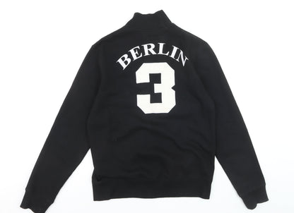 Robin Ruth Men's Black Full Zip Berlin Sweatshirt Size M