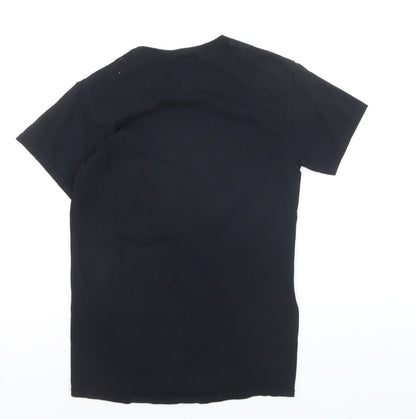 The Beatles Men's Black Heavy Cotton Graphic Band T-Shirt Size S