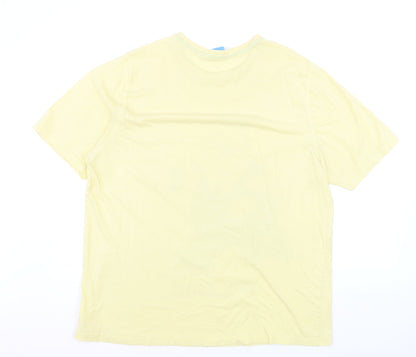 George Men's Yellow Family Guy #1 Dad Graphic T-Shirt XXL