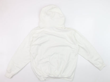 boohooMAN Men’s White Rocky IV Pullover Hoodie Size S