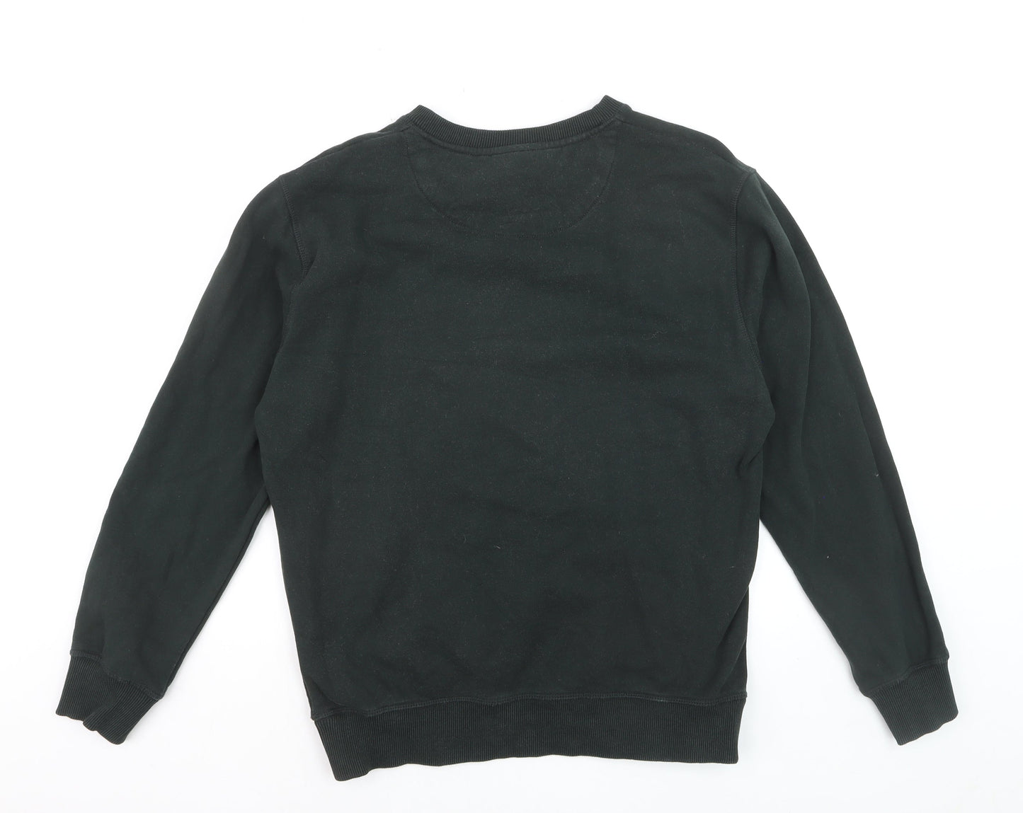 Pepe Jeans Mens Black Regular Fit Cotton Sweatshirt M