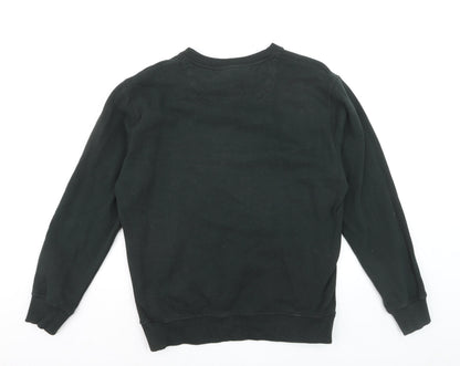 Pepe Jeans Mens Black Regular Fit Cotton Sweatshirt M