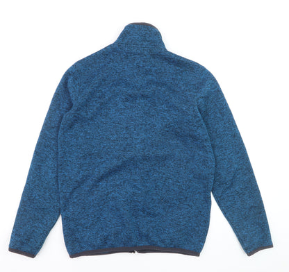 Möberg Men's Blue Full Zip Fleece Sweatshirt Size M
