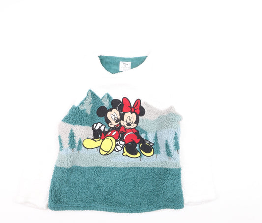 Disney Women’s Mickey & Minnie Fleece Pyjama Top Multicoloured Size 10-12