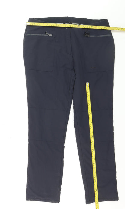 Rohan Womens Blue Cargo Trousers Size 16 Regular Quick Dry Travel Pants