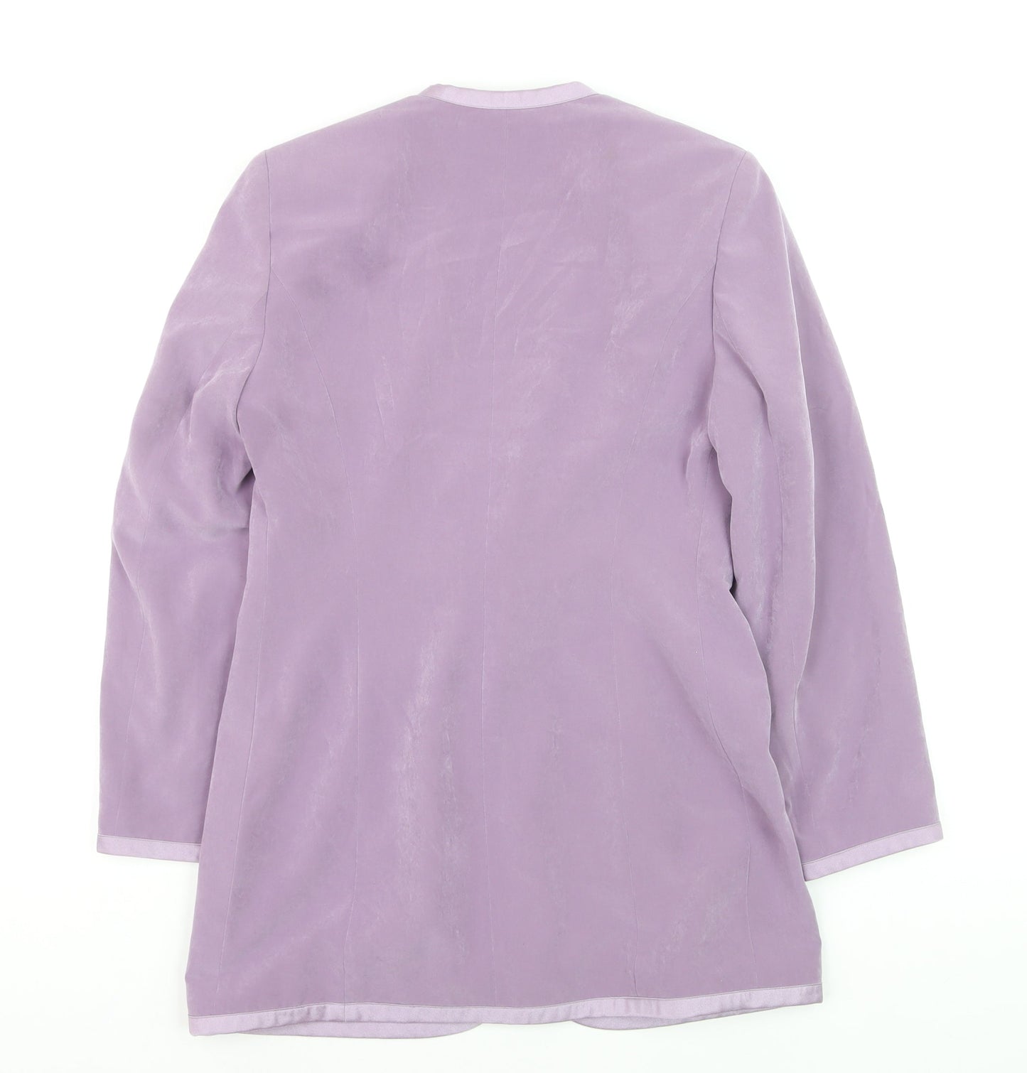 Jacques Vert Women's Purple Size 10 Longline Blazer Jacket
