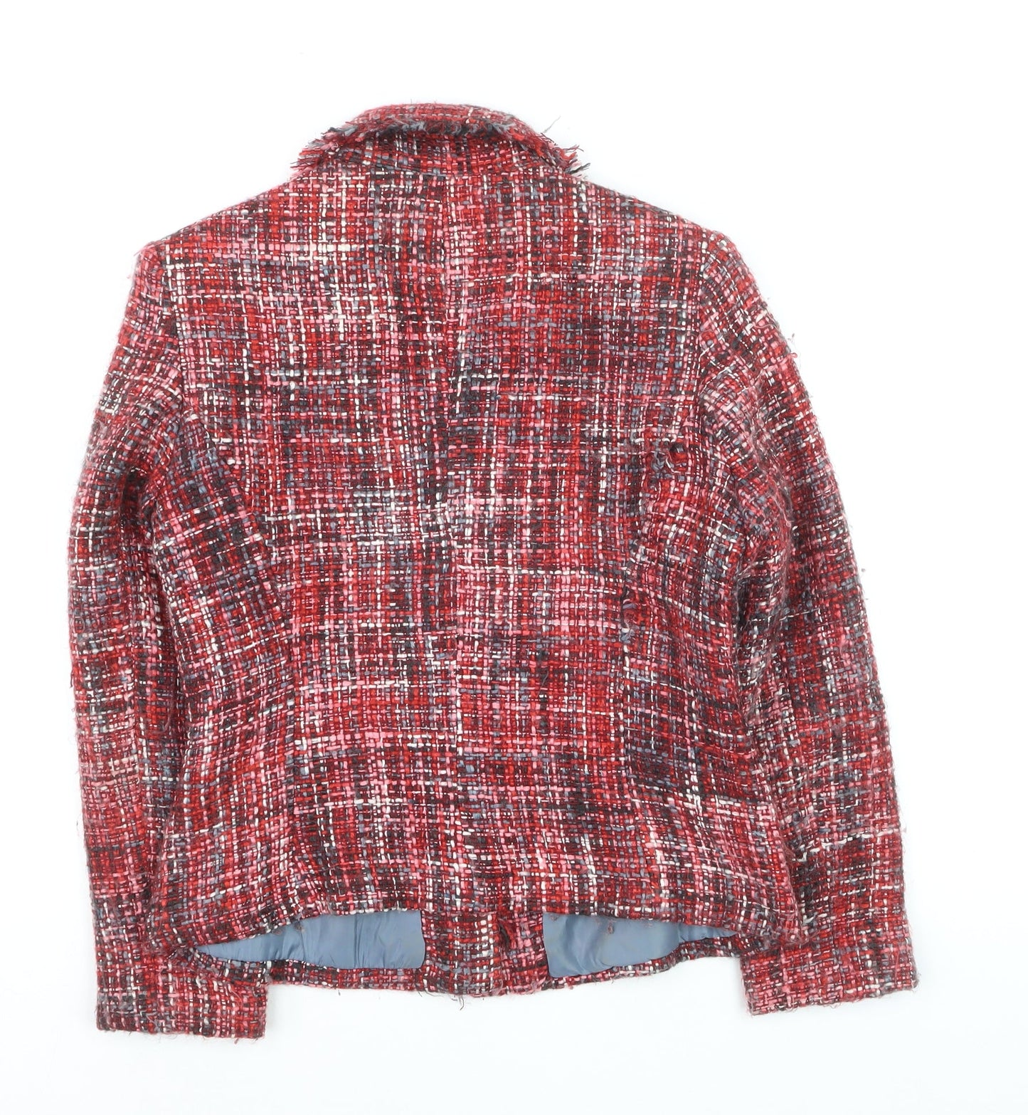 Briggs Petite Red Bouclé Single-Breasted Blazer Women's Size 4