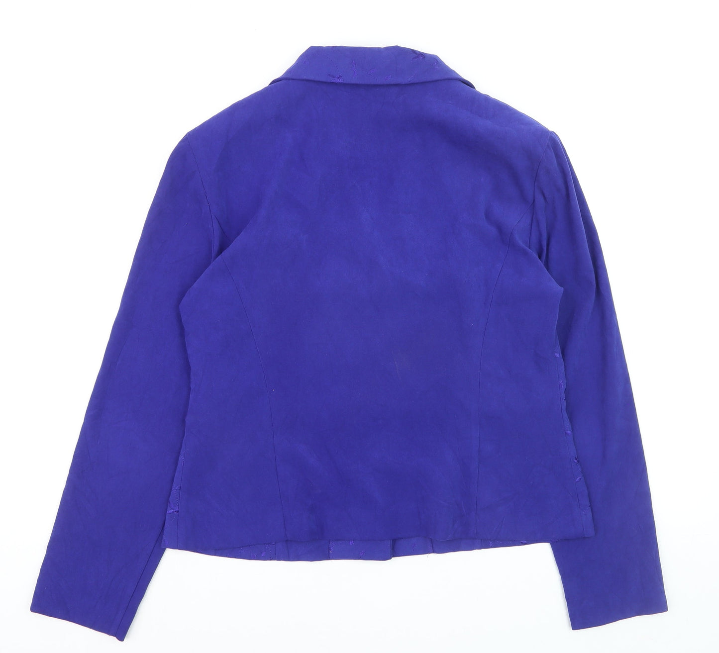 Sag Harbor Women Purple Size 14 Regular Blazer Jacket