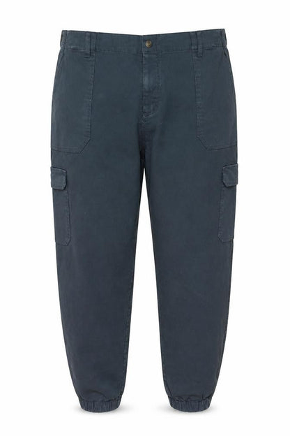 FatFace Womens Blue Cargo Trousers 24L Regular Fit Cotton Blend