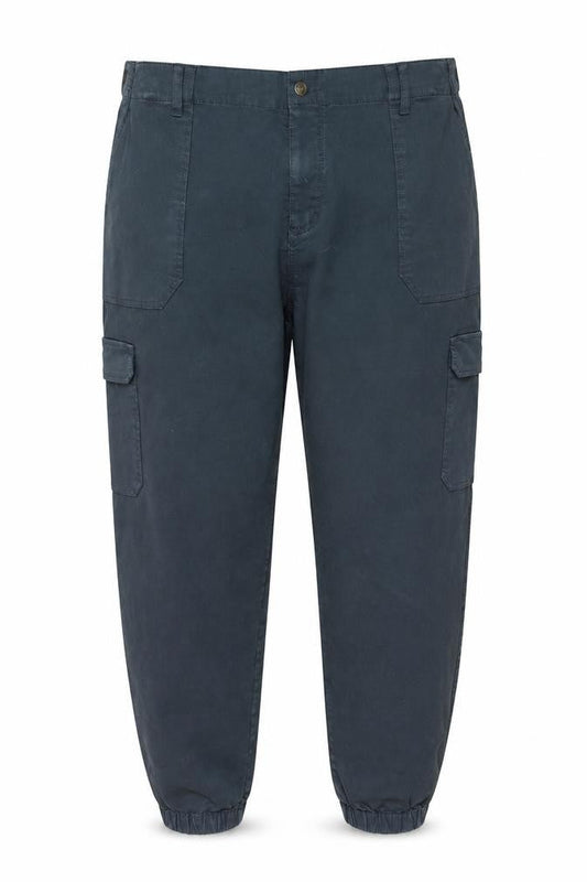 Fat Face Mens Blue Cargo Trousers 24L Regular Fit Cotton Blend