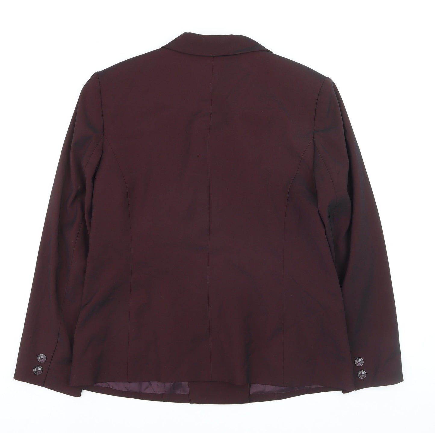 Amanda Smith Womens Purple Size 14 Double-Breasted Stretch Suit Jacket